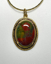 Load image into Gallery viewer, India FB Jasper Necklace — Red, Yellow and Green