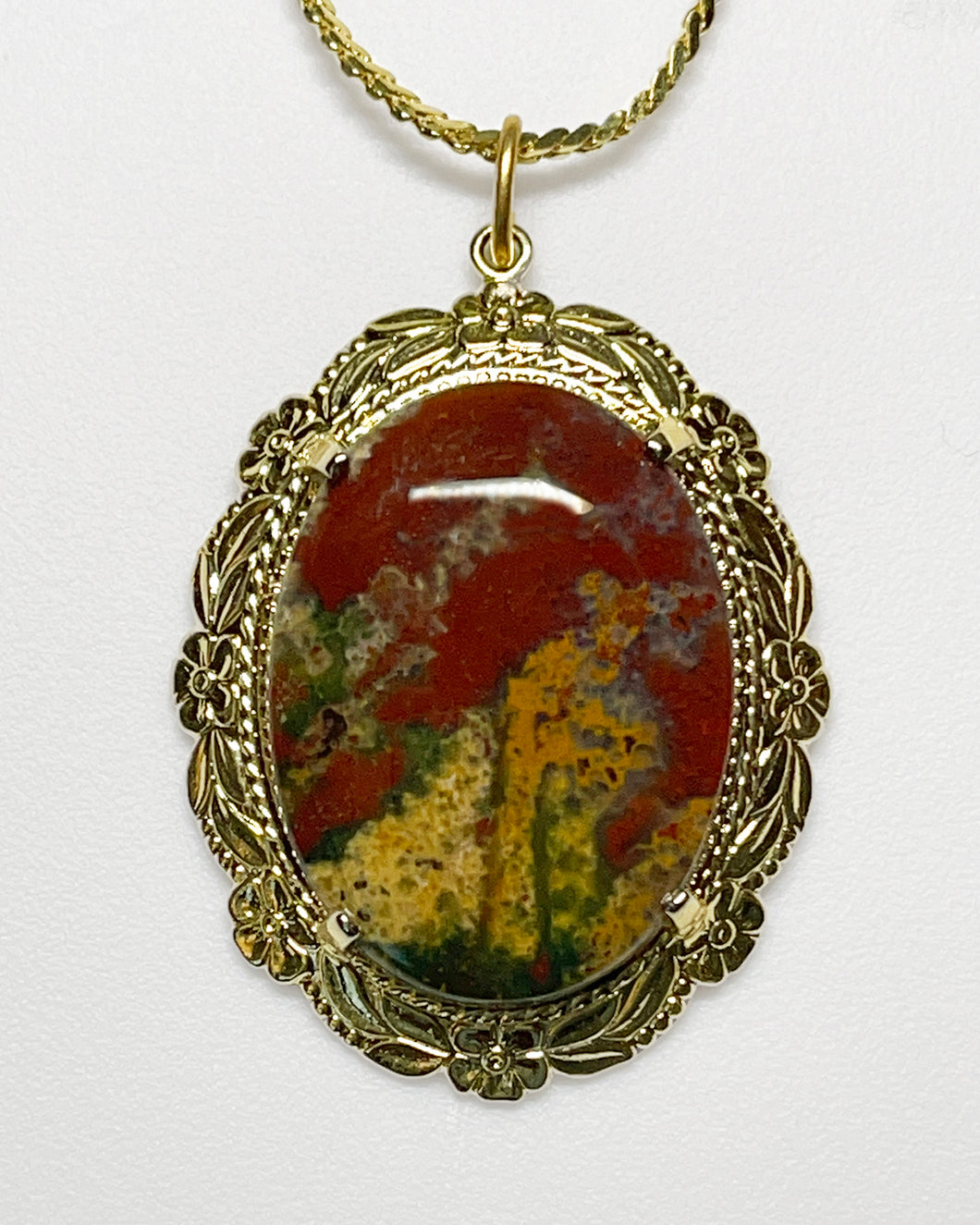 India Fancy Jasper Necklace — Multicolored