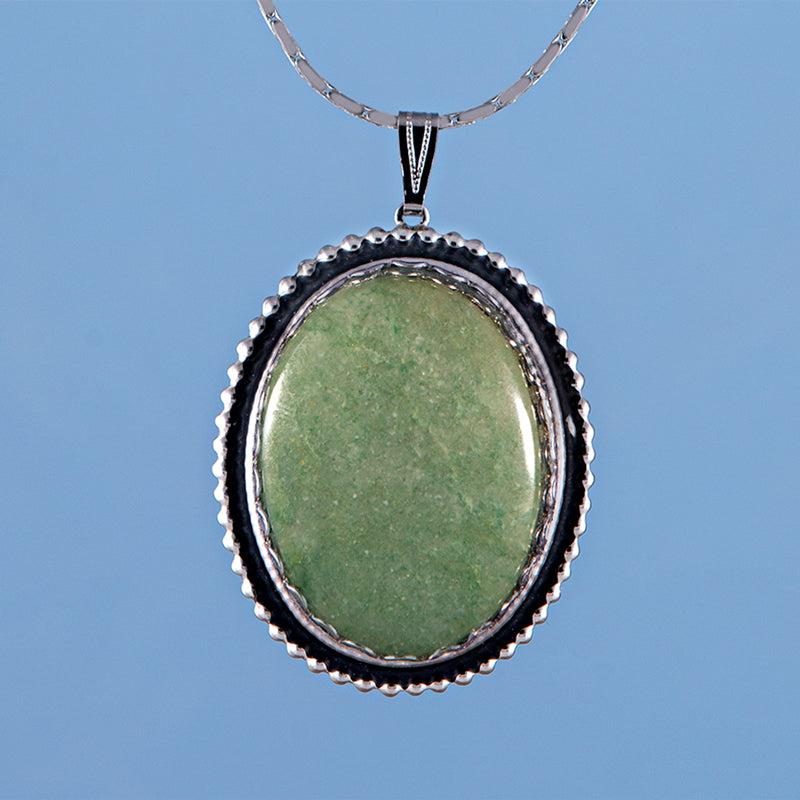 Aventurine Necklace, Apple Green